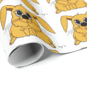 Niedliches Fett-Bunny Wrapping Paper Geschenkpapier (Rolleneckpunkt)