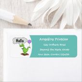 Niedliches Feuer atmet grün lustiger Drache Cartoo (Insitu)