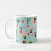 Niedliches Fiesta Llama & Cactus Pattern Kaffeetasse (Links)