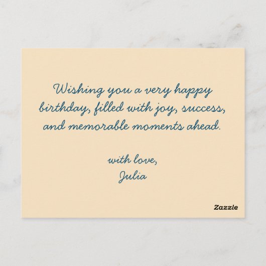 Niedliches Fireworks-Inspiriert Muster - Geburtsta Postkarte (Rückseite)