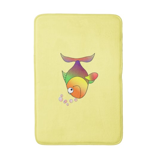 Niedliches Fischbad Badematte (Vorderseite Vertikal)