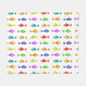 Niedliches Fischmuster Fleece Blanket (Vorderseite (Horizontal))