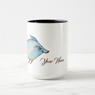 Niedliches Fischwasser Individuelle Name Tasse