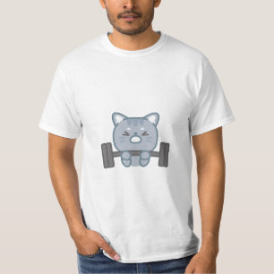 niedliches Fitnessstudio Katzengymnastik T-Shirt