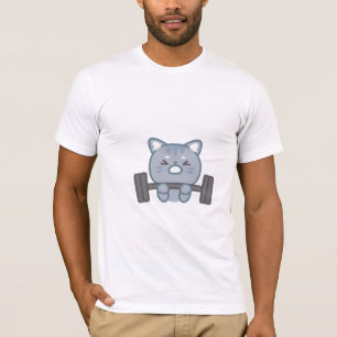 niedliches Fitnessstudio Katzengymnastik T-Shirt