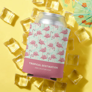 Niedliches Flamingo-Muster, benutzerdefinierter Te Dosenkühler