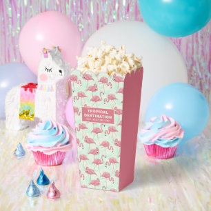 Niedliches Flamingo-Muster, benutzerdefinierter Te Geschenkschachtel