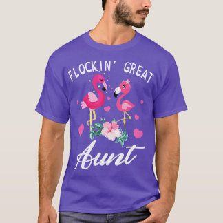 Niedliches Flamingos Tanzen Zusammen Flockin Große T-Shirt