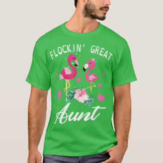 Niedliches Flamingos Tanzen Zusammen Flockin Große T-Shirt