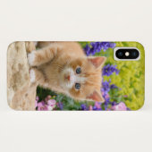 Niedliches flaumiges Ingwer-Katzen-Kätzchen im Case-Mate iPhone Hülle (Rückseite (Horizontal))