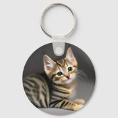 Niedliches Flauschenbaby Schlüsselanhänger (Rückseite)