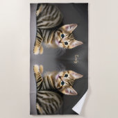 Niedliches Flauschenbaby Strandtuch (Vorderseite)