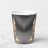 Niedliches, flauschiges Katzenbaby - Kindergeburts Pappbecher (Rechts)