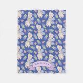 Niedliches Fleppenhausmuster Fleecedecke (Vorderseite)