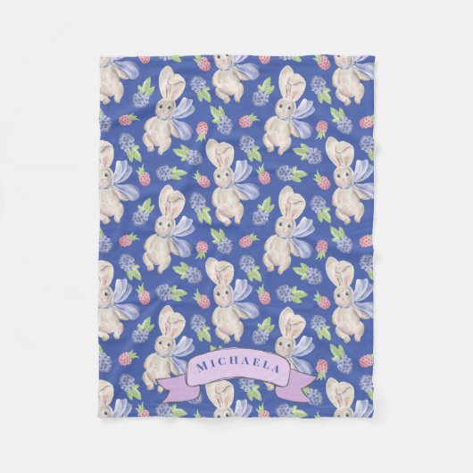 Niedliches Fleppenhausmuster Fleecedecke (Vorderseite)