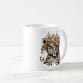 Niedliches Flora Baby Tiger Kaffeetasse (VorderseiteRechts)