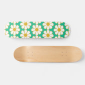 Niedliches florales Daisy-Muster Skateboard (Horizontal)