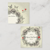 Niedliches florales Ereignis Mitteilungskarte (Vorne/Hinten)