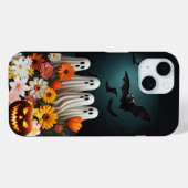Niedliches florales Ghost iPhone Case, Halloween-G Case-Mate iPhone Hülle (Rückseite (Horizontal))