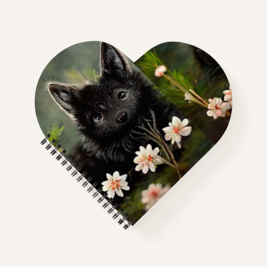 Niedliches florales Wildtierheft Notizblock (Vorderseite)