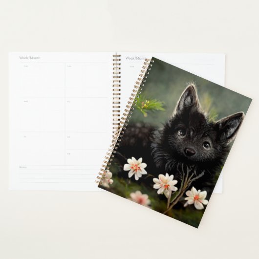 Niedliches florales Wildtierheft Planer (Anzeige)