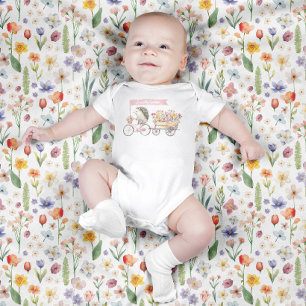 Niedliches Florals & Igel Baby Strampler