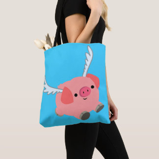 Niedliches Flügelfleisch Cartoon Pig Tasche