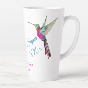 Niedliches Flugschwein   Super Mama   Rosa Herzen  Milchtasse