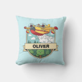 Niedliches Flugzeug-Abzeichen Kissen (Vorderseite)