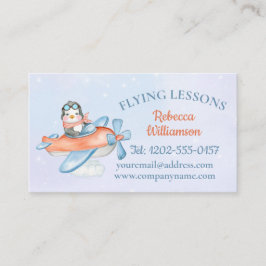 Niedliches Flugzeug Visitenkarte