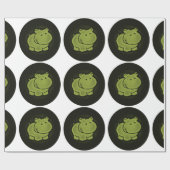 Niedliches Flusspferd Geschenkpapier (Flach)