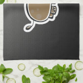 Niedliches Flusspferd; Glatt Geschirrtuch (Gefaltet)