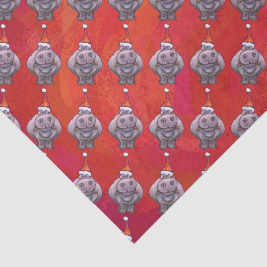 Niedliches Flusspferd im Seidenpapier (Ausschnitt)