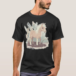 Niedliches Fohlen auf Pferdekinder und Pferdekids T-Shirt