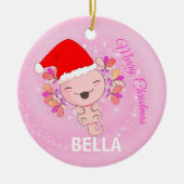 Niedliches Foto Axolotl Lizard Keramik Ornament (Vorne)