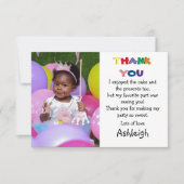 Niedliches Foto Dankeskarte (Vorderseite)