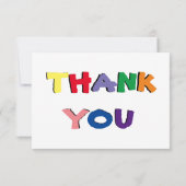 Niedliches Foto Dankeskarte (Rückseite)