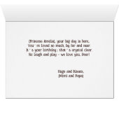 Niedliches Foto der Sonderdruckerei Geburtstagskar (Innenansicht Horizontal (Unten))