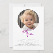 Niedliches Foto Einladung (Vorderseite)