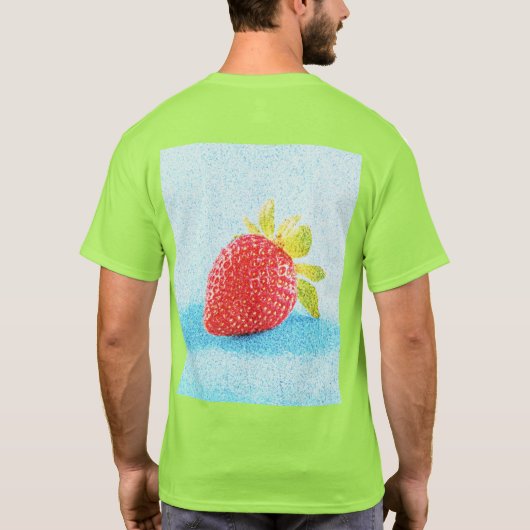 niedliches Foto "Erdbeeren Früchte". Jetzt kaufen T-Shirt (Rückseite)