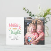 Niedliches Foto Farbenfroh Moderne Weihnachten (Stehend Vorderseite)