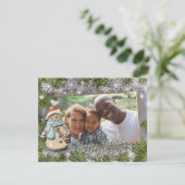 Niedliches Foto Feiertagskarte (Stehend Vorderseite)