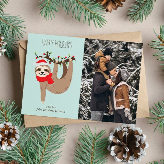 Niedliches Foto Feiertagskarte