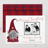 Niedliches Foto Frohe Weihnachten Elf Personalisie (Vorne/Hinten)