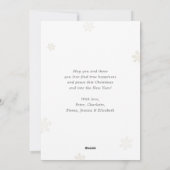 Niedliches Foto Frohe Weihnachtskarte Feiertagskarte (Rückseite)