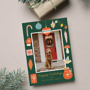 Niedliches Foto für die Weihnachtszeit Feiertagskarte