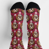 Niedliches Foto für Haustiere und Drucke Kardinal Socken (Oben)