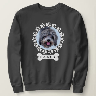 Niedliches Foto für Haustiere und Name auf dem Hun Sweatshirt