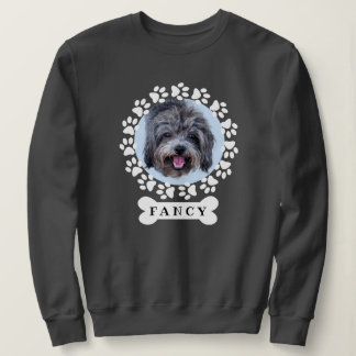 Niedliches Foto für Haustiere und Name auf dem Hun Sweatshirt