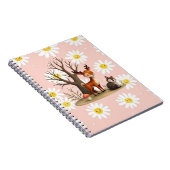 Niedliches Foto für Hirsch und Igel Notizblock (Rechte Seite)